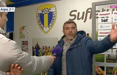Imagini incredibile! Dani Coman i-a ÎNTRERUPT brusc interviul: „Dă-i, bă, drumul la vestiar!”
