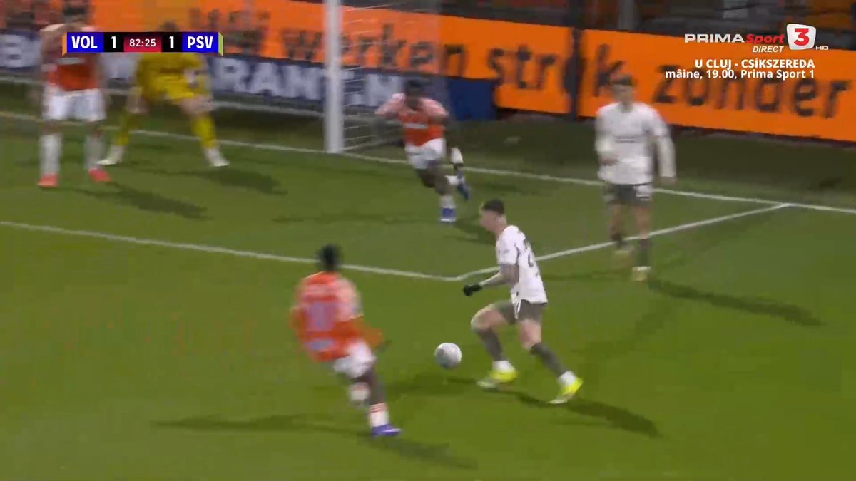 Rezerva Dennis Man, încă un gol pentru PSV, în ȘOCUL de la Volendam