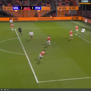 Dennis Man, gol în FC Volendam - PSV // FOTO: captură Prima Sport