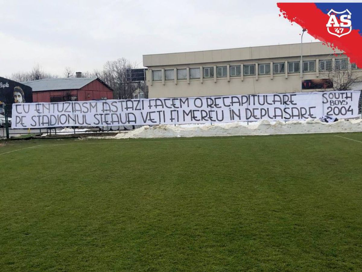 VIDEO UPDATE Ultrașii din Peluza Sud, în Ghencea înainte de Steaua - FCSB 2 » L-au înjurat pe Becali și au vrut să intre în complex după rivală
