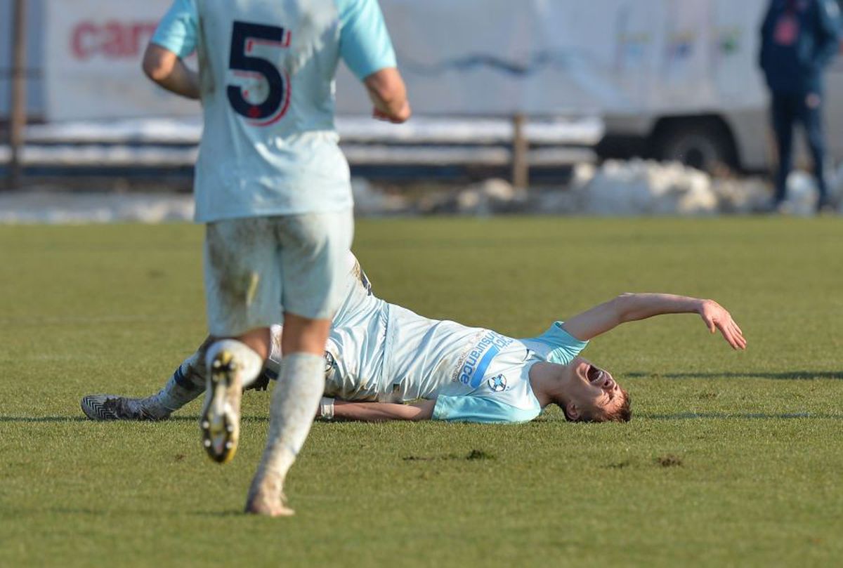 Emoții pentru FCSB! Octavian Popescu, accidentat în Liga 3 cu 6 zile înainte de meciul cu CFR Cluj