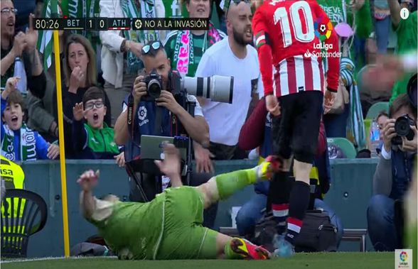 Gest violent în Betis - Bilbao! » Și-a lovit dur adversarul și riscă 4 etape de suspendare