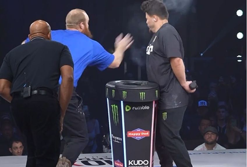 Ron „Wolverine” Bata a câștigat titlul la categoria grea la concursul de dat palme organizat de Dana White, președintele UFC/ foto: Instagram @Power Slap