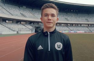 Cel mai tânăr debutant de la U Cluj, comparat cu Ronaldo: „Nu trage chiulul de la antrenamentele de forță. E un Cristiano în miniatură”