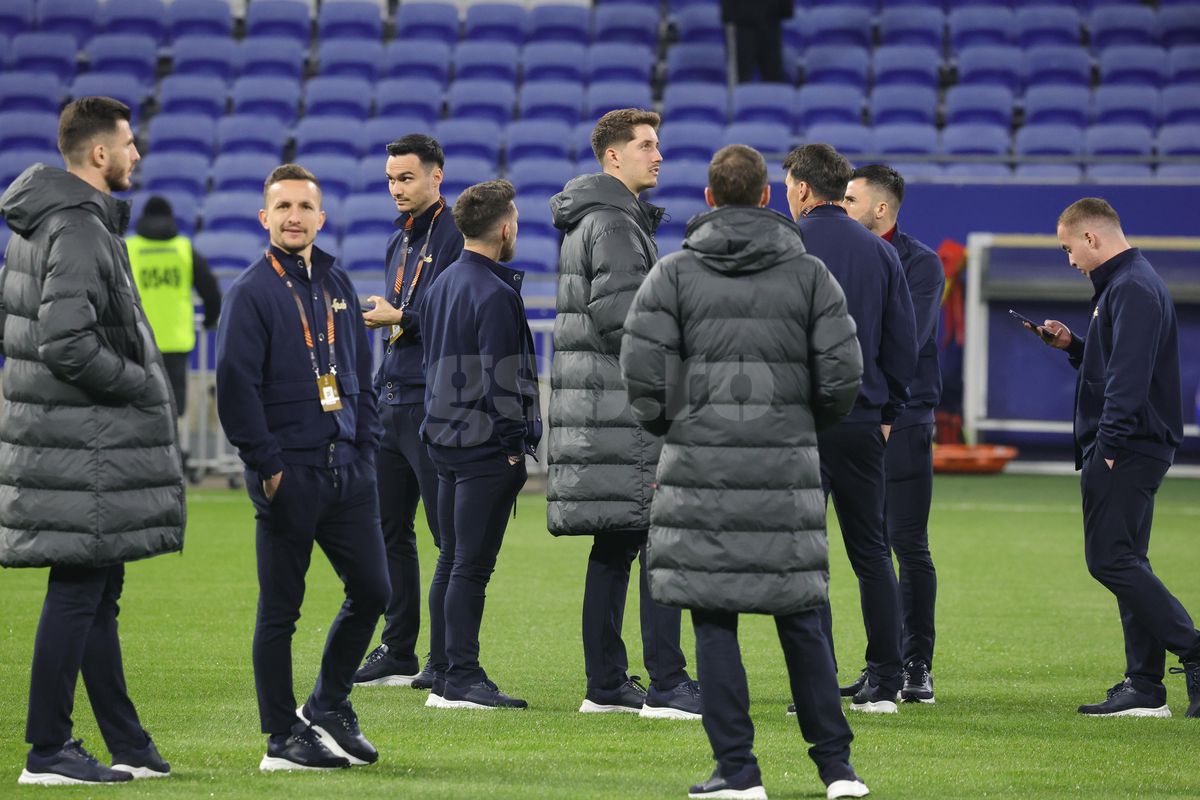Lyon - FCSB, primele imagini de la firul ierbii