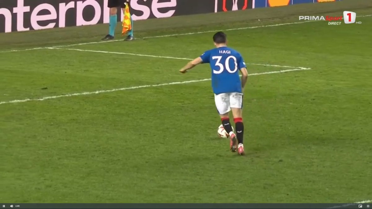 Corigent! Ianis Hagi, note de 3, 4 și 5 în presa internațională după penalty-ul ratat în Rangers - Fenerbahce