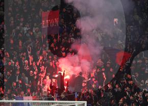 Nu s-a văzut la TV! Au început să cânte imnul național chiar în timpul meciului Lyon - FCSB! Scutierii au avut de furcă + cum se vinde berea pe stadion în Franța