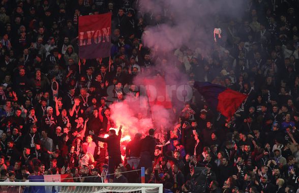 Nu s-a văzut la TV! Au început să cânte imnul național chiar în timpul meciului Lyon - FCSB! Scutierii au avut de furcă + cum se vinde berea pe stadion în Franța