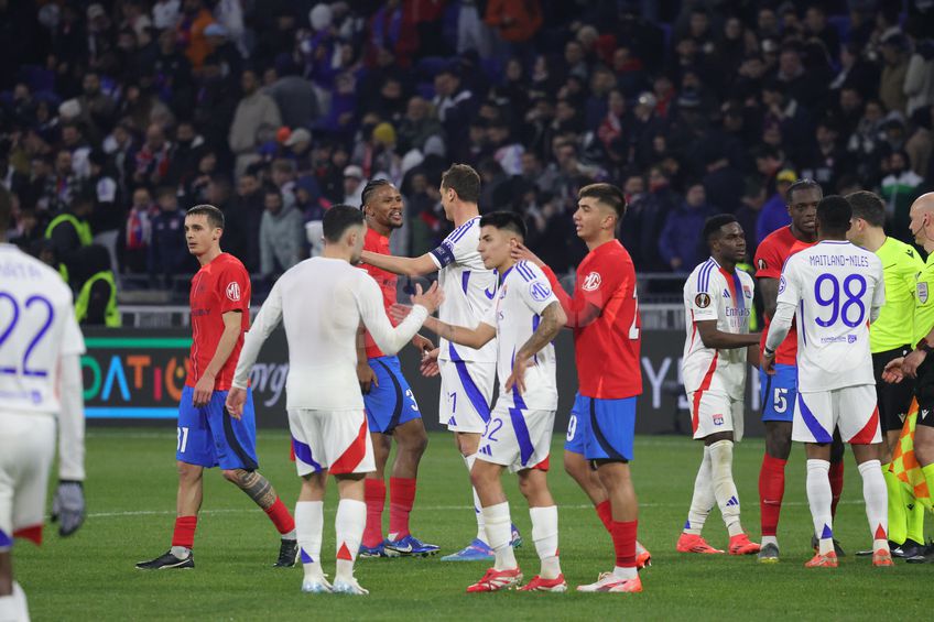 Imagini de la finalul meciului Lyon - FCSB / FOTO: Ionuț Iordache (GSP.ro)