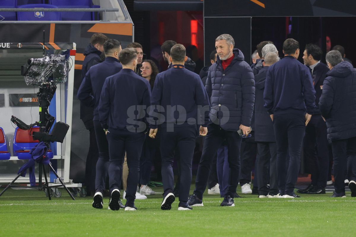 Lyon - FCSB, primele imagini de la firul ierbii