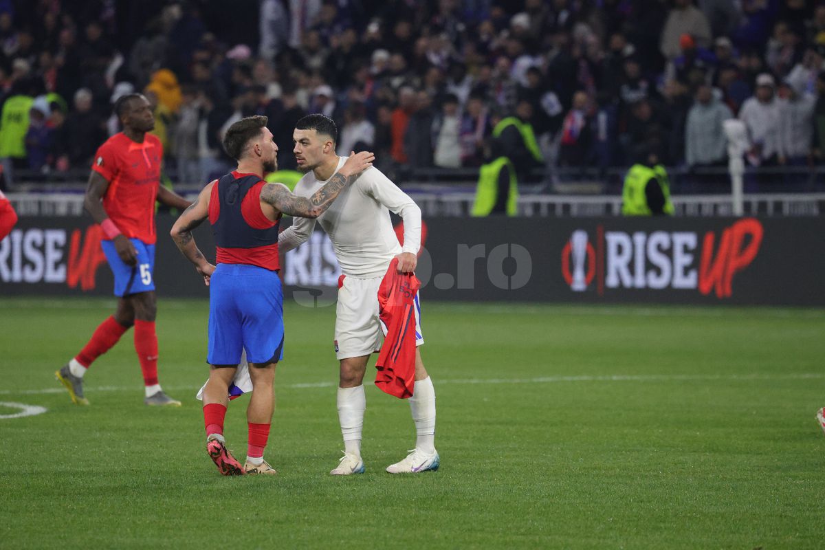 Nu s-a văzut la TV! Au început să cânte imnul național chiar în timpul meciului Lyon - FCSB! Scutierii au avut de furcă + cum se vinde berea pe stadion în Franța