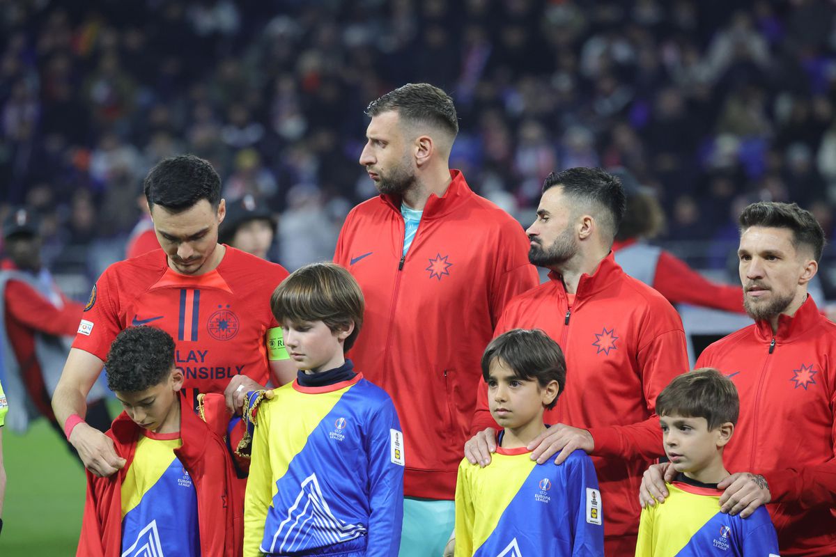 Gestul superb ratat de camerele TV la Lyon - FCSB! Adrian Șut, în centrul atenției