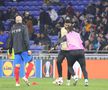 Lyon - FCSB, imagini de la încălzire