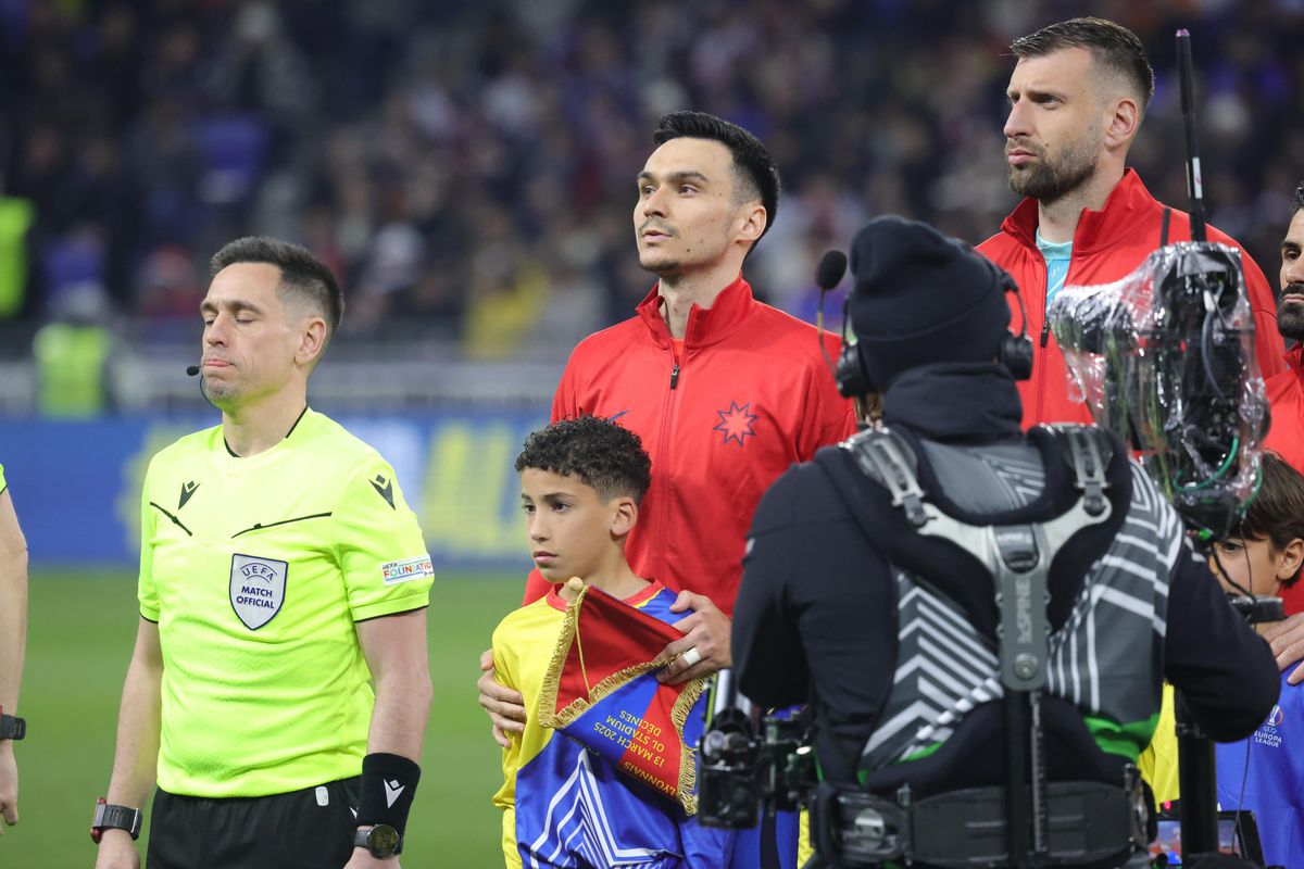 Gestul superb ratat de camerele TV la Lyon - FCSB! Adrian Șut, în centrul atenției