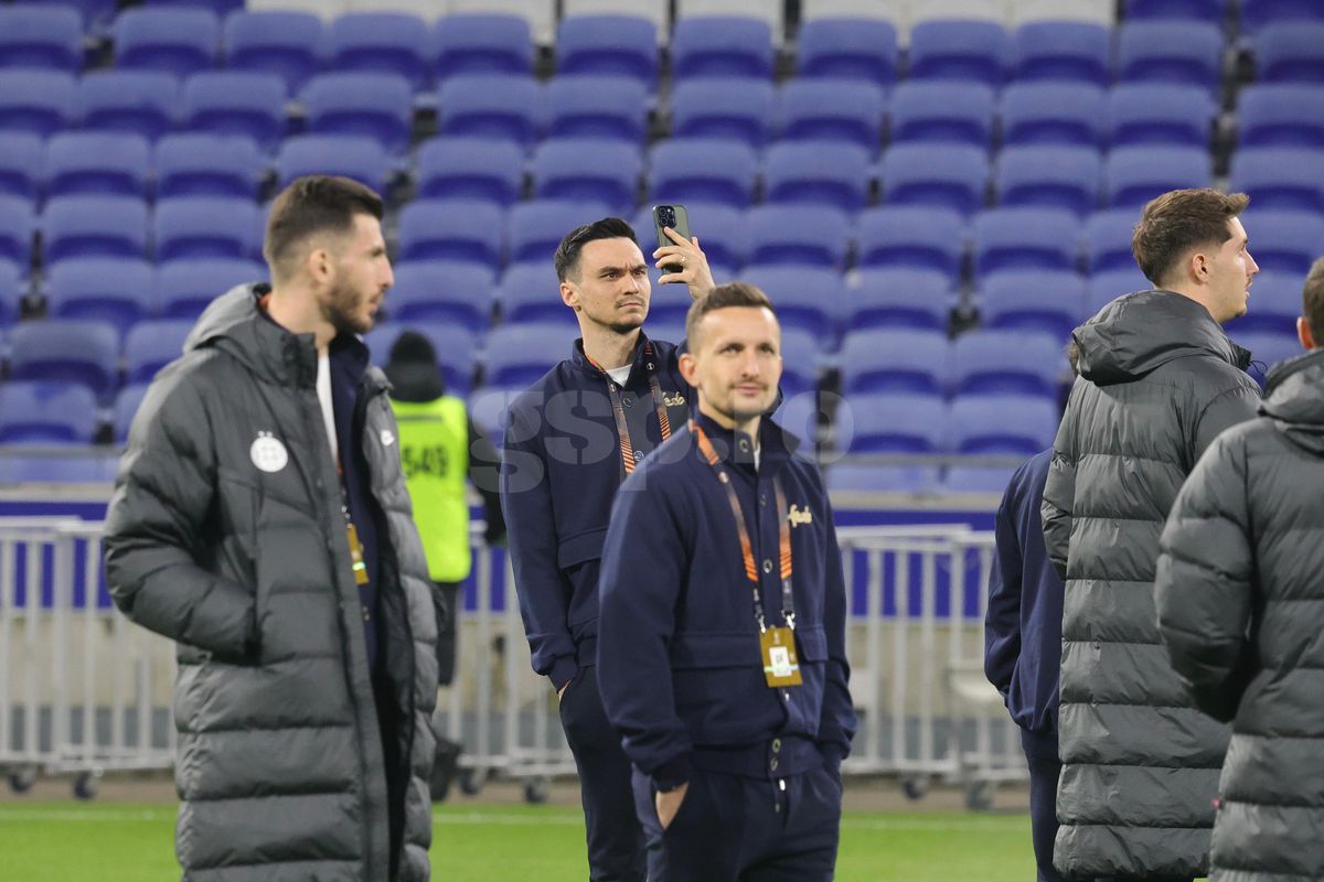 Lyon - FCSB, primele imagini de la firul ierbii