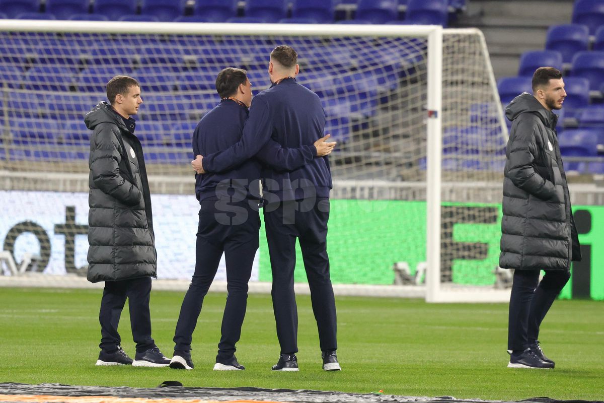 Lyon - FCSB, primele imagini de la firul ierbii