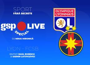 Lyon - FCSB » Roș-albaștrii caută minunea în Europa League! Raul Rusescu și Iasmin Latovlevici, la GSP Live Special