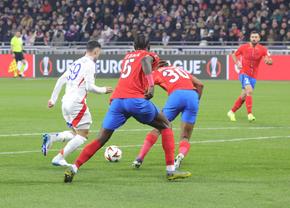 Olympique Lyon - FCSB 2-0 » Francezii au dominat categoric prima repriză
