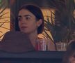 Lily Collins, surprinsă la meciul lui Alcaraz de la Indian Wells