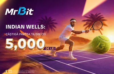 Indian Wells Masters: pronostic pentru semifinală și promoție cu fond de premii 5000 lei de la MrBit