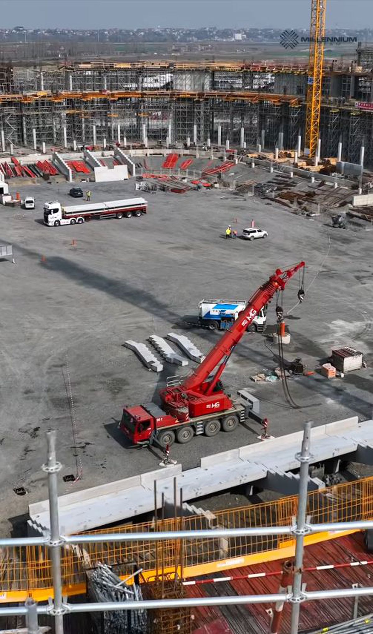 Noul stadion național, aflat la 32 km de capitală, prinde contur » Cele mai noi imagini de pe șantierul arenei de 400 de milioane de euro