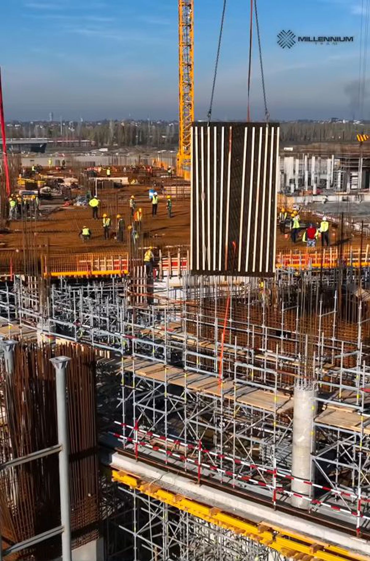 Noul stadion național, aflat la 32 km de capitală, prinde contur » Cele mai noi imagini de pe șantierul arenei de 400 de milioane de euro