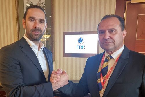 Bogdan Voina și Constantin Din, candidații „grei” pentru funcția de președinte FRH. Foto: Facebook/ @ACS Olympic RFH