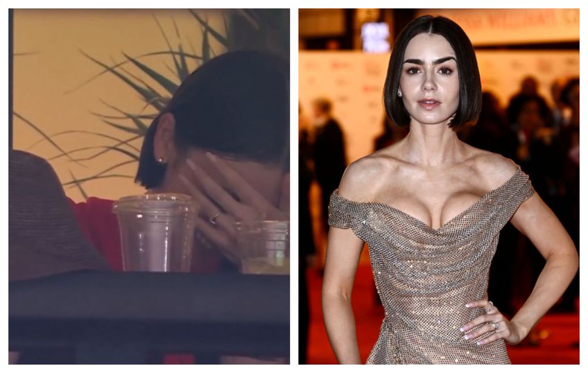 Actrița britanică Lily Collins (36 de ani) a fost prezentă în tribunele de la Indian Wells la meciul câștigat de liderul mondial Carlos Alcaraz în fața lui Cameron Norrie, scor 6-3, 6-4.