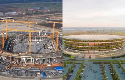 Noul stadion național, aflat la 32 km de capitală, prinde contur » Cele mai noi imagini de pe șantierul arenei de 400 de milioane de euro