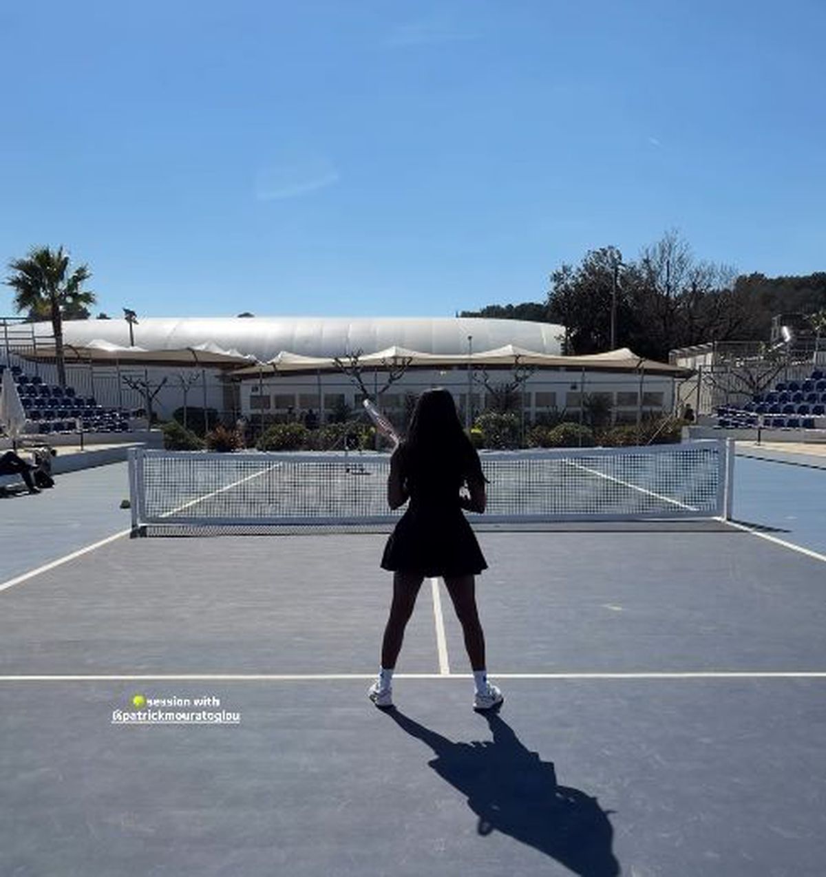 Patrick Mouratoglou, antrenament cu iubita Linda-Caroline Nobat