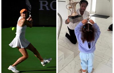 Fostul număr 3 WTA câștigă în California, soțul are grijă de copil în Europa