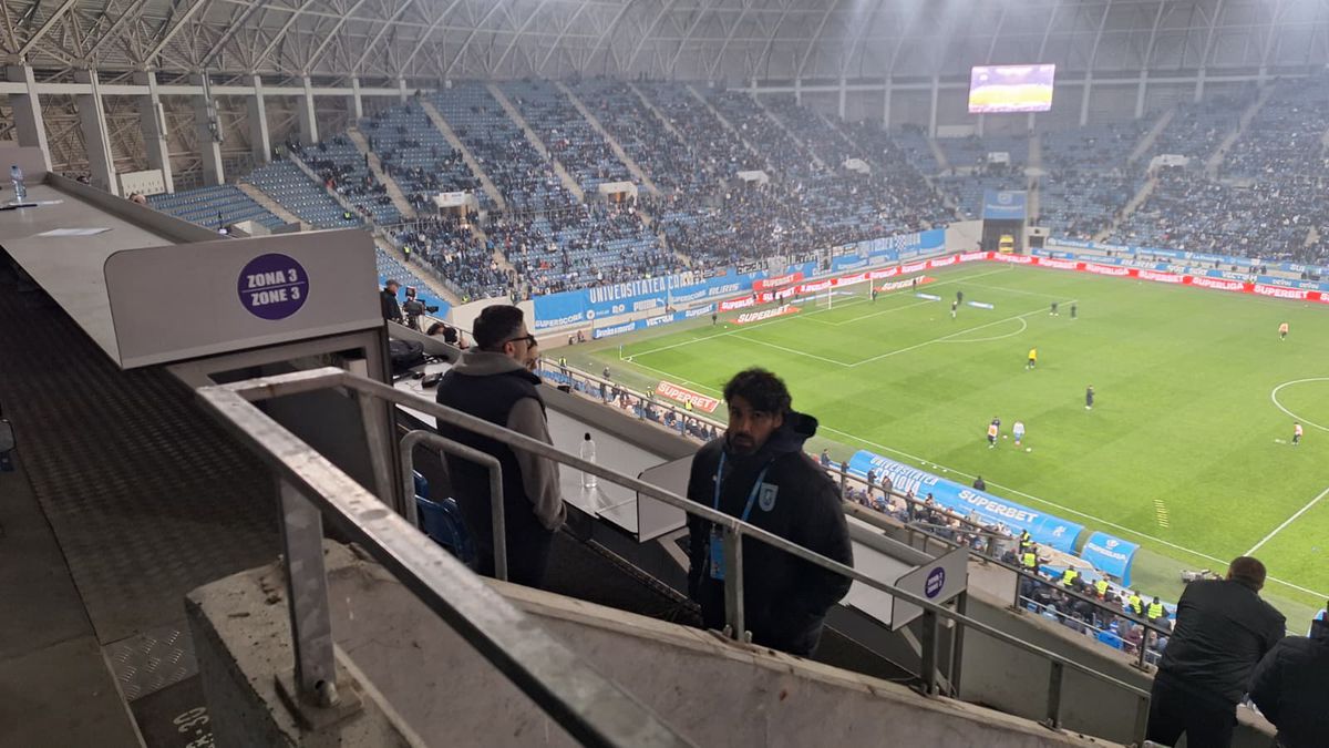 Filipe Coelho, surprins în tribune la meciul Craiovei