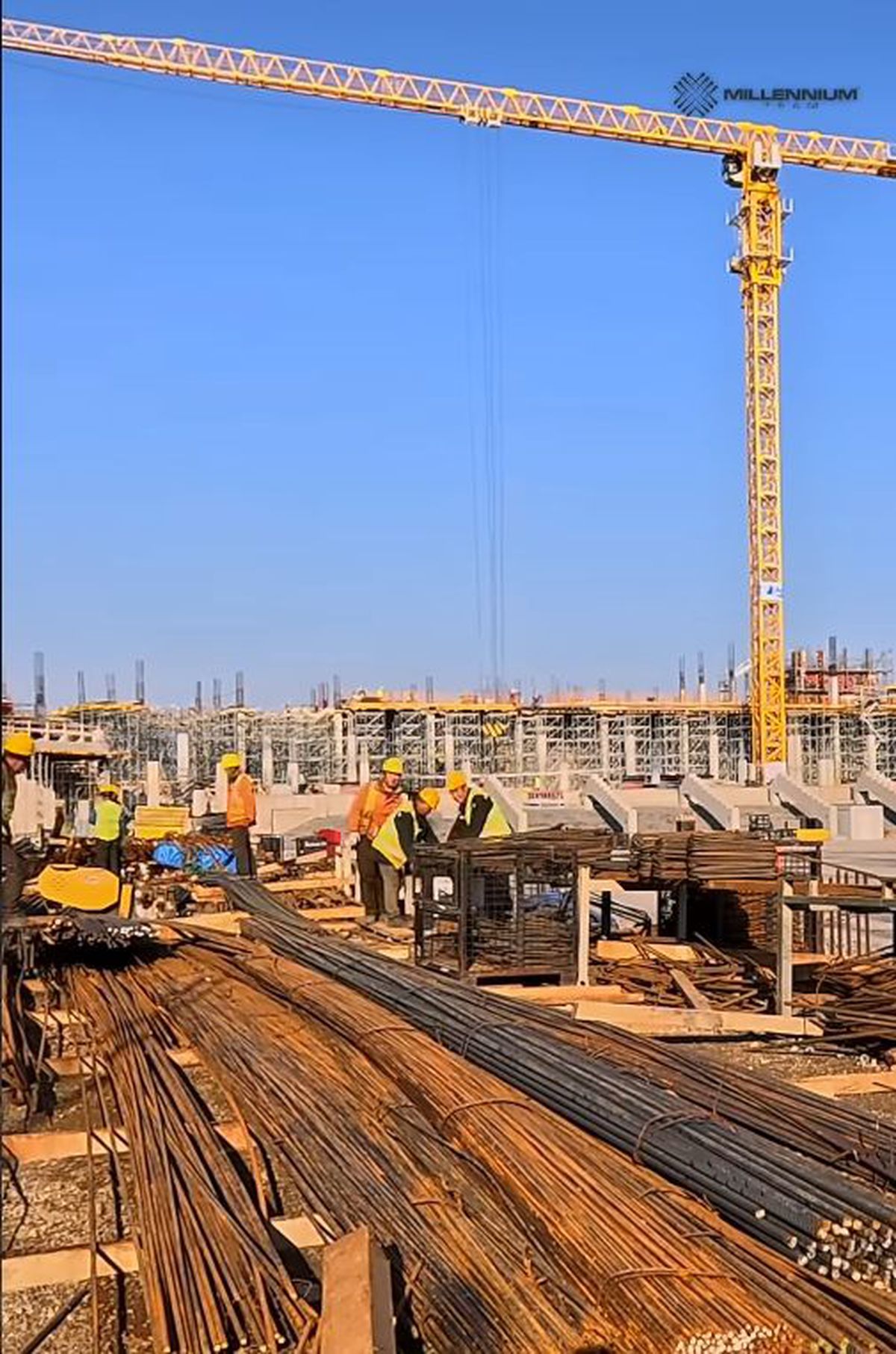 Noul stadion național, aflat la 32 km de capitală, prinde contur » Cele mai noi imagini de pe șantierul arenei de 400 de milioane de euro