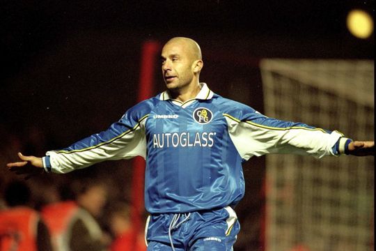 Gianluca Vialli în tricoul lui Chelsea, în 1998 // sursă foto: Guliver/gettyimages
