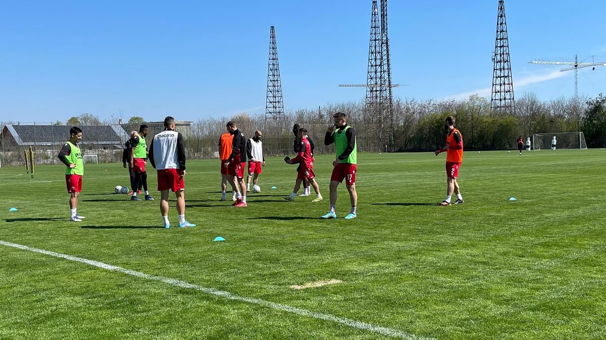 Imagini de la antrenamentul lui Dinamo de dinaintea meciului cu CS Mioveni