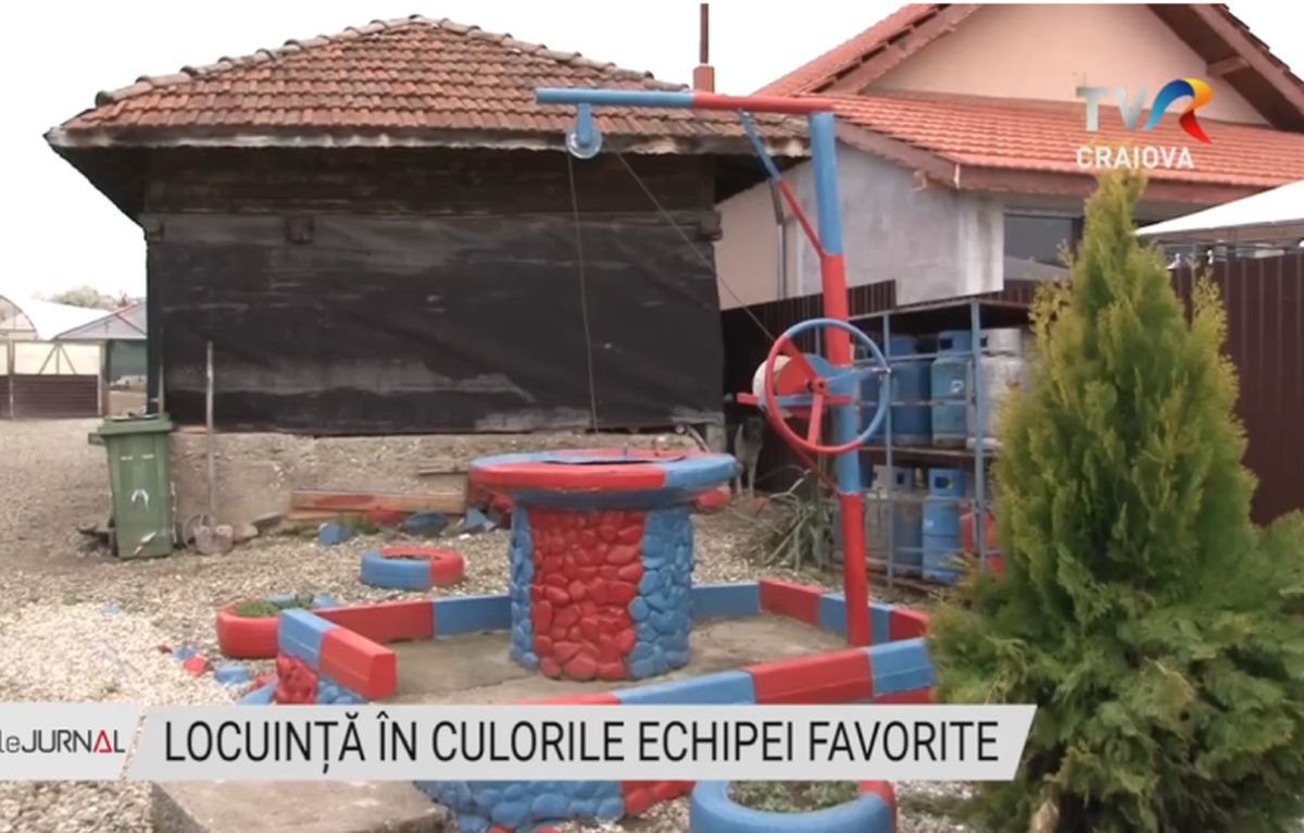 Florin, fan FCSB, și-a vopsit locuința în roș-albastru