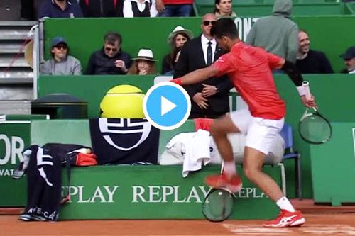 Novak Djokovic și momentul de furie de la Monte Carlo / Captură Tennis TV