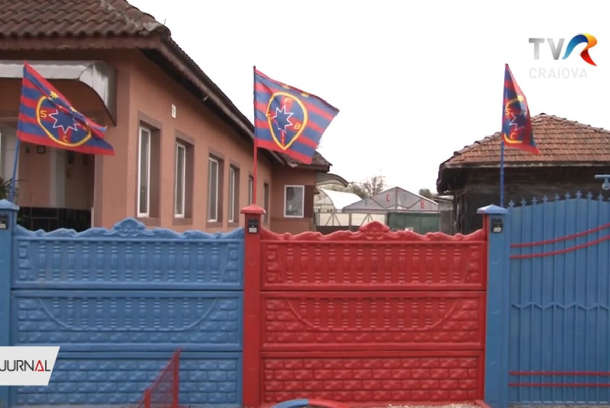 Florin, fan FCSB, și-a vopsit locuința în roș-albastru