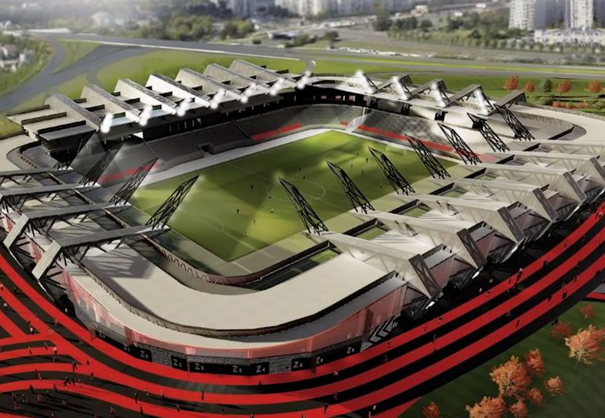 Probleme fără sfârșit! Stadionul început în 1987 a fost năpădit de vegetație » Proiect nou demarat: cost de 157 milioane de euro