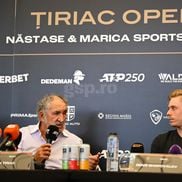 Ion Țiriac și Denis Shapovalov, la tragerea tabloului de la Țiraic Open 2024 / FOTO: Raed Krishan (GSP.ro)