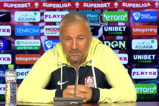 Dan Petrescu, la conferința de presă premergătoare duelului dintre CFR și Rapid