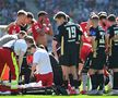 Jessic Ngankam (Hannover) a suferit o dublă fractură de tibie și peroneu în meciul cu Elversberg din 2. Bundesliga / Foto: Captură TV