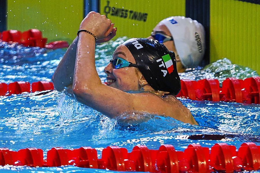 Daria Măriuca Silișteanu la finalul cursei de 100 m spate FOTO Roxana Fleșeru Înotătorii juniori sunt cu gândul la Campionatele Mondiale de la Otopeni » Daria Silișteanu și Robert Badea au reușit să stabilească noi recorduri naționale în întrecerea internă