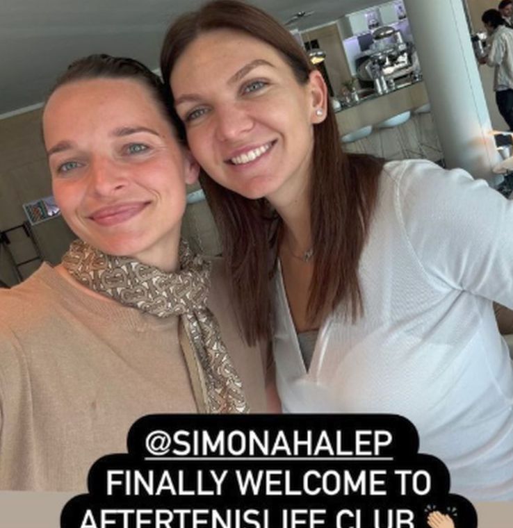 Romana Tabakova, alături de Simona Halep / Sursă foto: Instagram