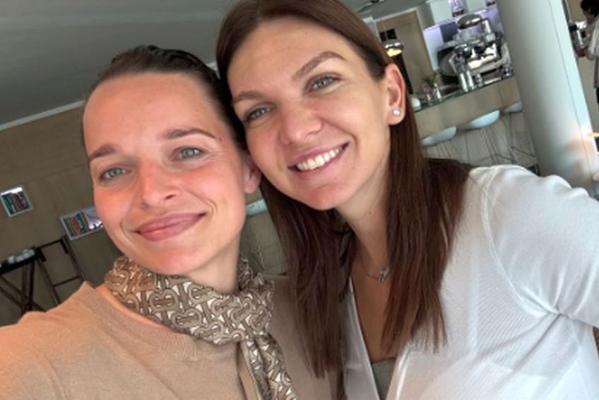 Romana Tabakova și Simona Halep / Sursă foto: Facebook