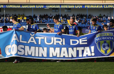 Drama din spatele mesajului afișat de fotbaliștii Unirii Slobozia înaintea meciului cu UTA