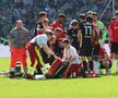 Jessic Ngankam (Hannover) a suferit o dublă fractură de tibie și peroneu în meciul cu Elversberg din 2. Bundesliga / Foto: Captură TV