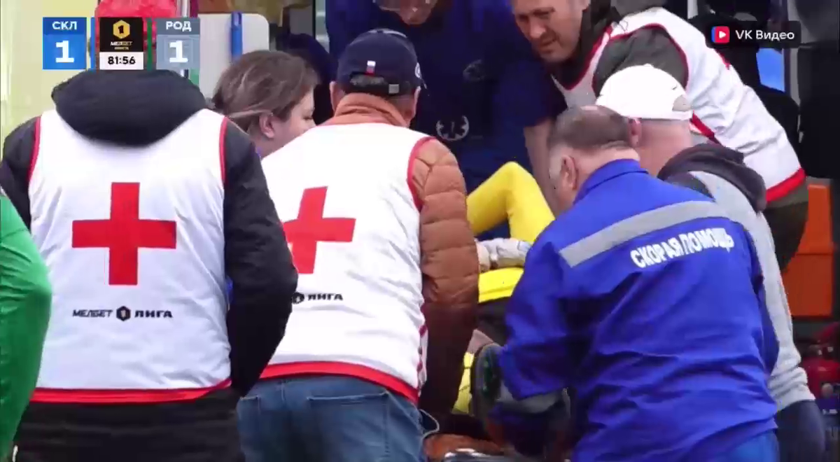 Cea mai brutală ciocnire între fotbaliști într-un meci FNL