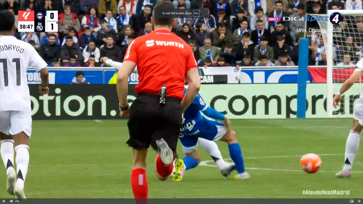 Mbappe s-a dus să-i rupă piciorul! Alaves - Real Madrid 0-1, duel marcat de două intrări sălbatice