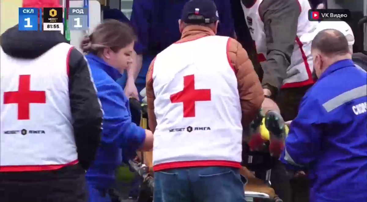 Cea mai brutală ciocnire între fotbaliști într-un meci FNL